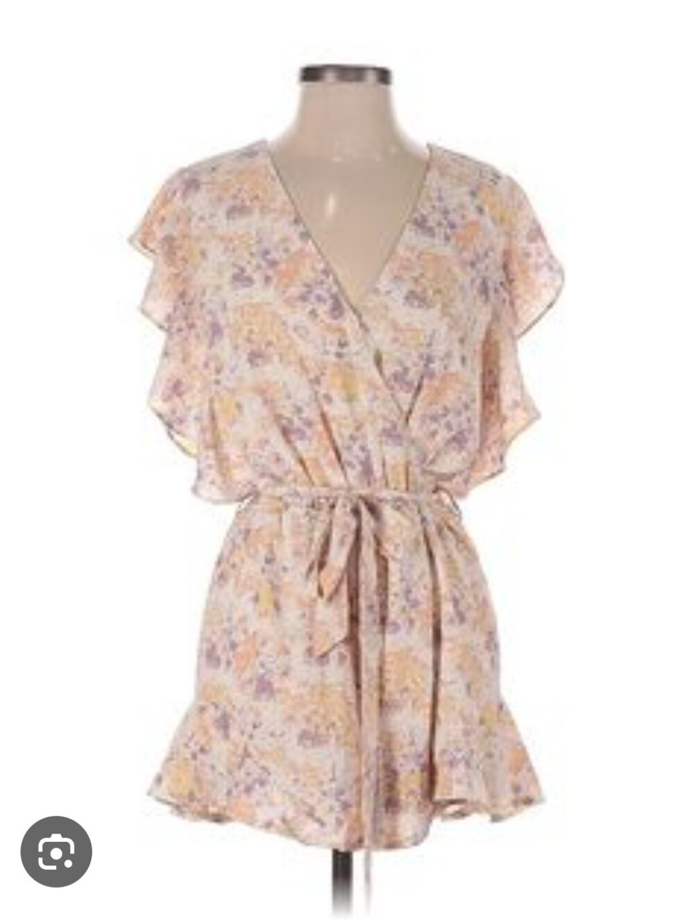 She Sky Romper Marble Print Coquette Bohochic Maxmilist